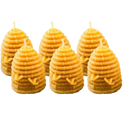 Large Skep 100% Pure Beeswax Beehive Candle - Candle for Natural Decor and Gifts | 1 | 6 | 12 | 25