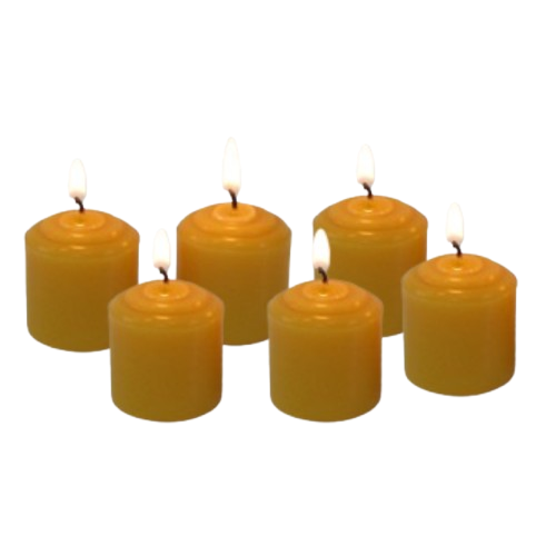 Mini Votive 100% Pure Beeswax Small Votive Candles - Natural Handmade Candles for Home, Events, and Gifts ( Various Sets) | 6 | 9 | 12 | 100 | 200