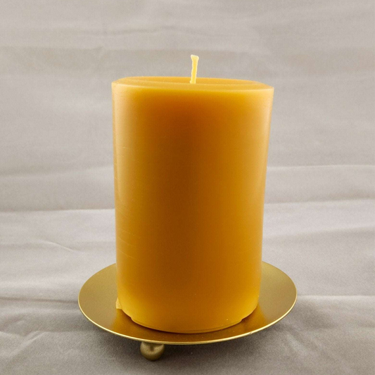 Individual  3" Pillars 100% Pure Beeswax Pillar Candles Natural Handmade Candles for Home Decor and Ambiance (Various Sets) | 3 in. | 4 in. | 6 in. | 9 in.